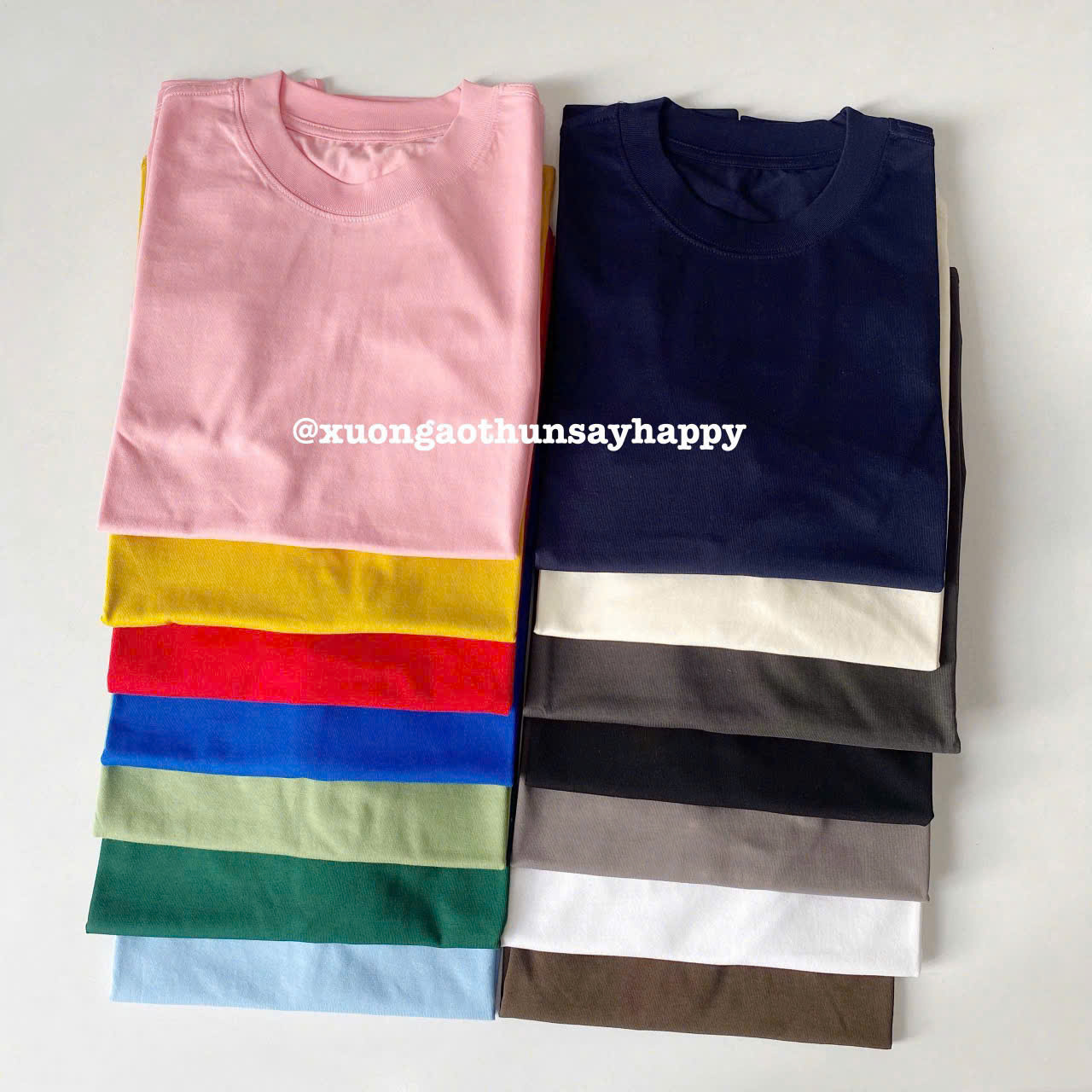 Áo 250GSM sợi đơn của Say Happy