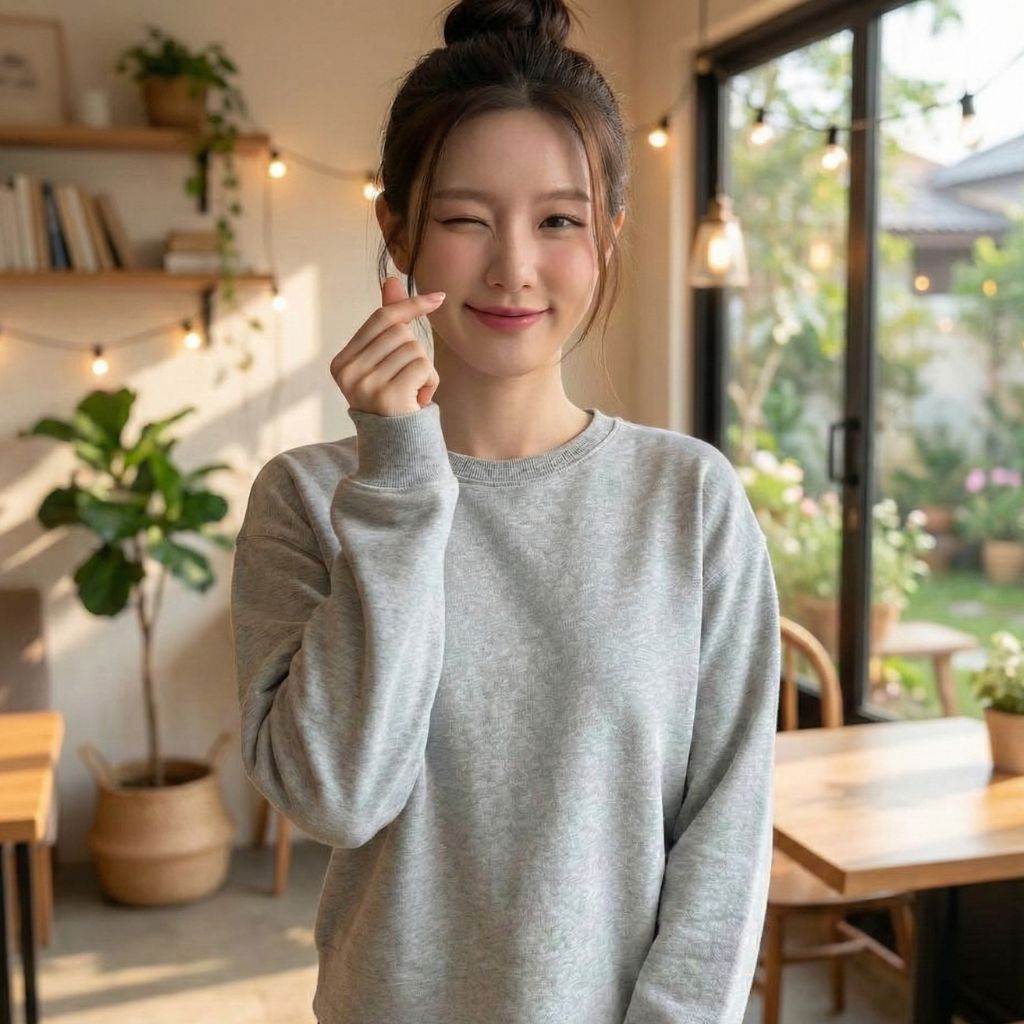 Áo tay dài cotton mặc thử