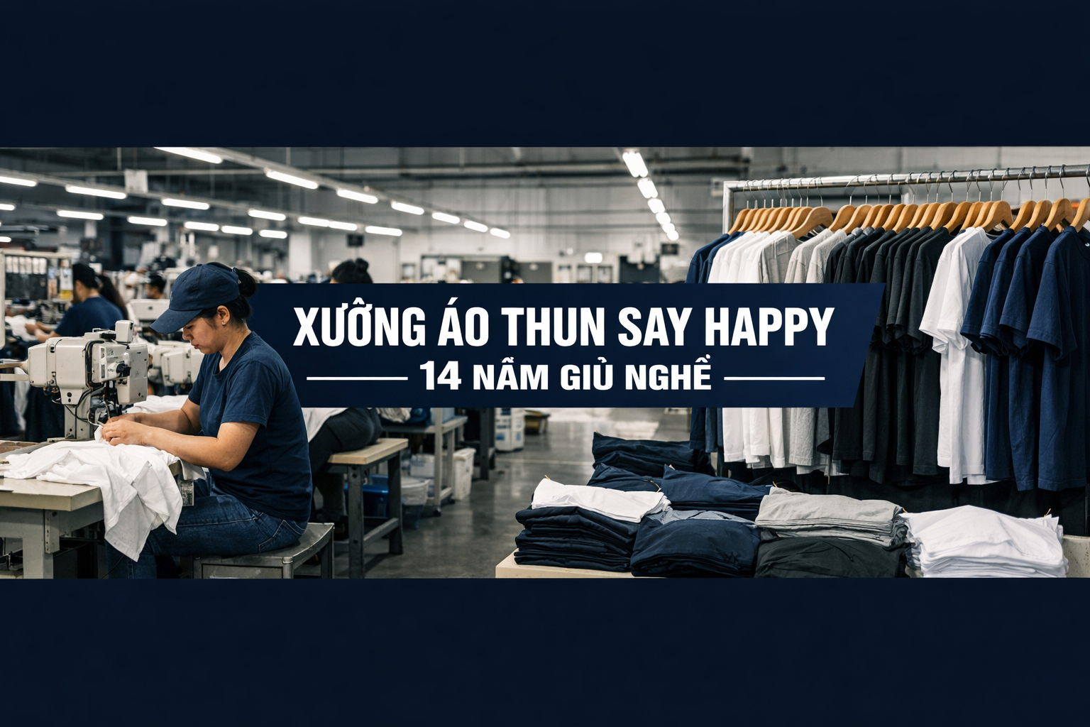 Xưởng áo thun Local Brand tại TPHCM – Say Happy 14 năm đồng hành lâu dài