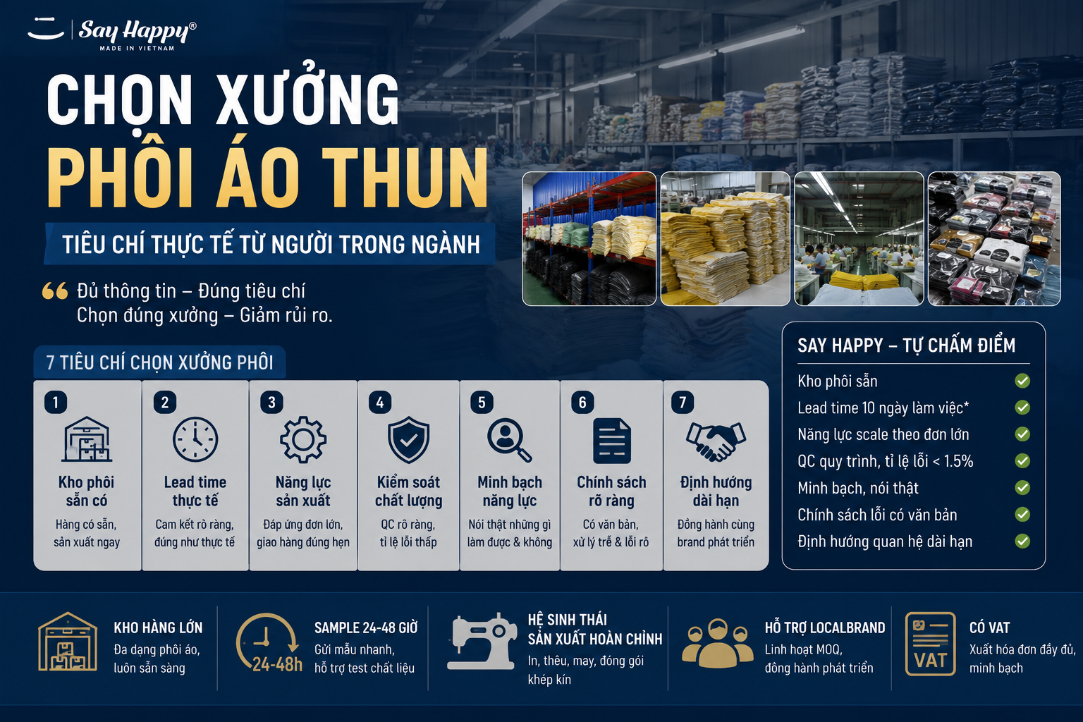 Xưởng phôi áo thun